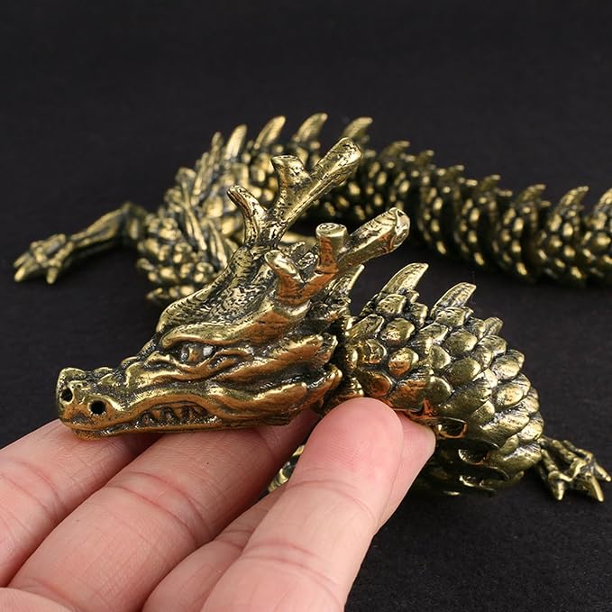 Small Copper Craft Ornament Brass Statue for Desk Decor