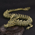 Small Copper Craft Ornament Brass Statue for Desk Decor